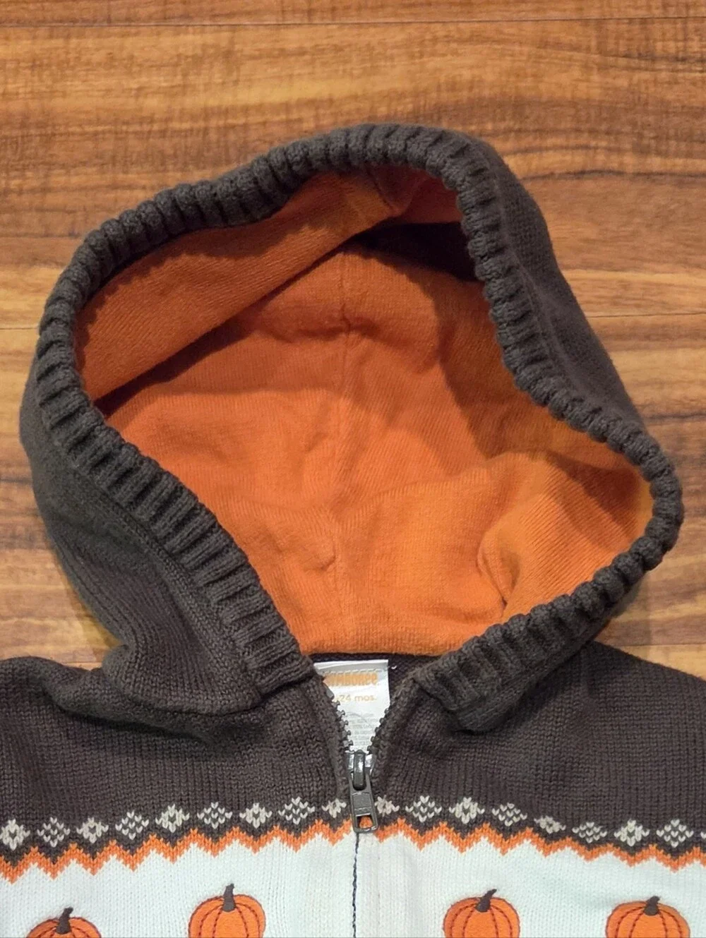 Gymboree EUC 18-24 Pumpkin Sweater Hoodie, Windpants, Long Sleeve Top and Socks